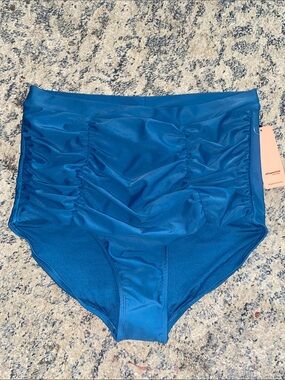 Shapermint High-Waist Ruched Swim Bottoms